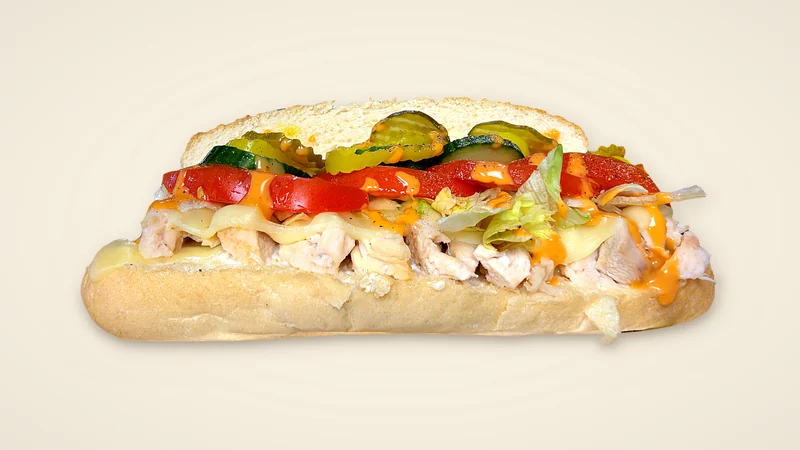 Grilled Chicken Melt toasted sub, one of our sandwiches in Irving TX